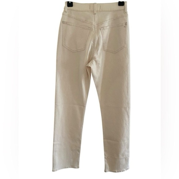 Madewell 90’s straight high rise straight leg Cream sz25 NWT - Picture 2 of 10